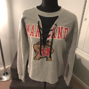 College sweatshirt